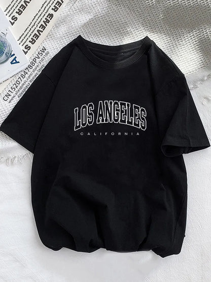 Women Brooklyn Letter Print T Shirt Girl Graphic Harajuku 2023 Streewear Clothes Causal Female Y2K Tops Tee - T444A-Black -