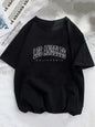 Women Brooklyn Letter Print T Shirt Girl Graphic Harajuku 2023 Streewear Clothes Causal Female Y2K Tops Tee - T444A-Black -