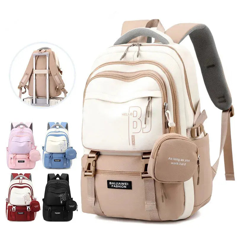 Girls Waterproof Backpack With Purse