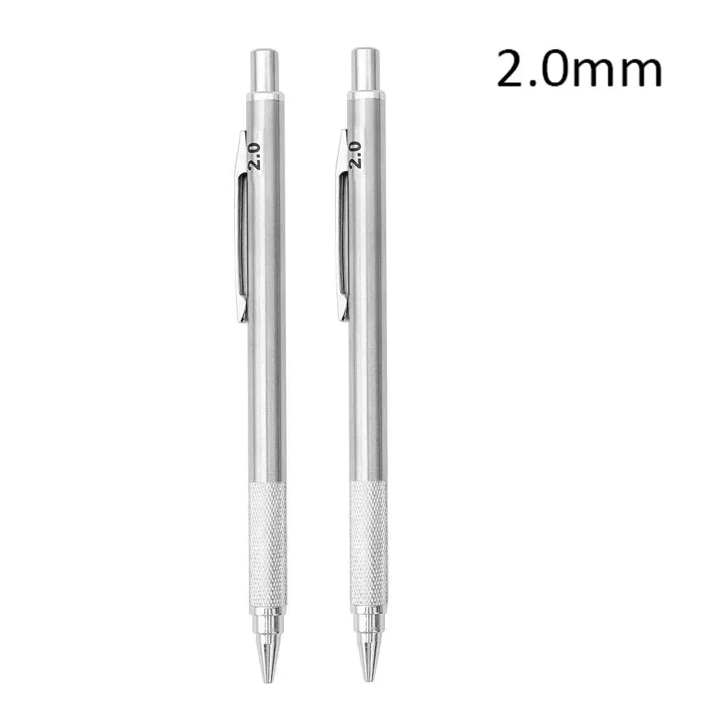 0.3 0.5 0.7 0.9 1.3 2.0mm Metal Mechanical Pencil HB Pencil Set Kia Day Design