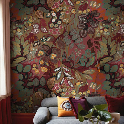 Custom Papel De Parede 3D Wallpaper Retro American Flower Wallpapers for Living Room TV Wall Cloth Mural Bedroom TV Background Kia Day Design