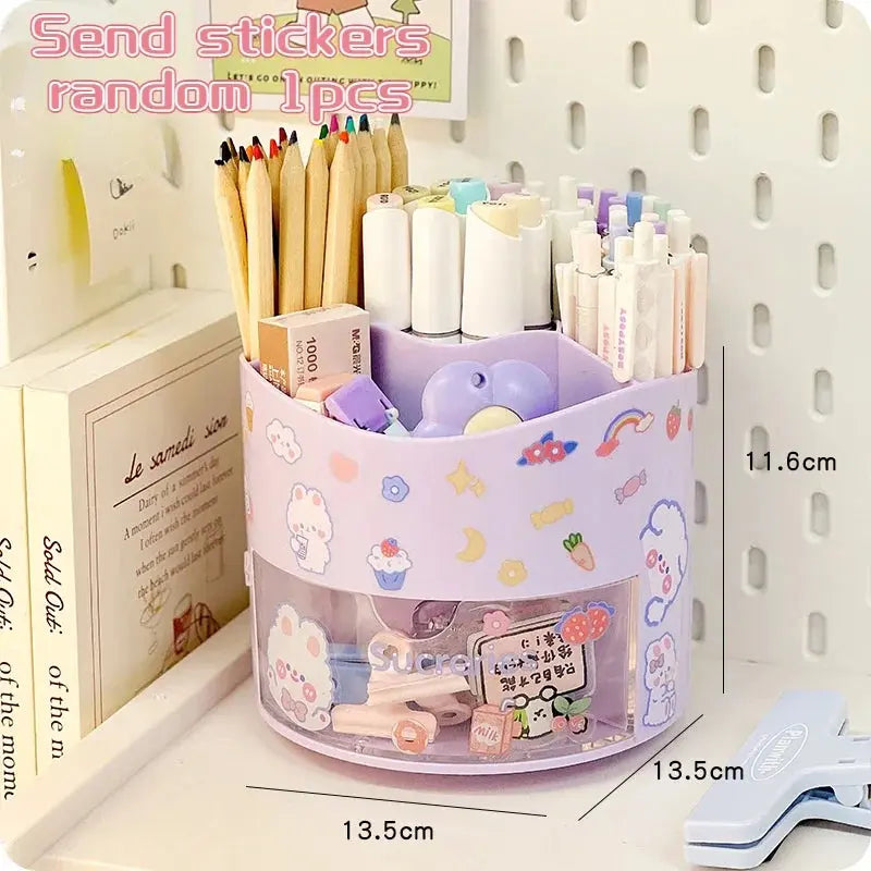 Multi-Purpose Rotating Organizer purple send stickers