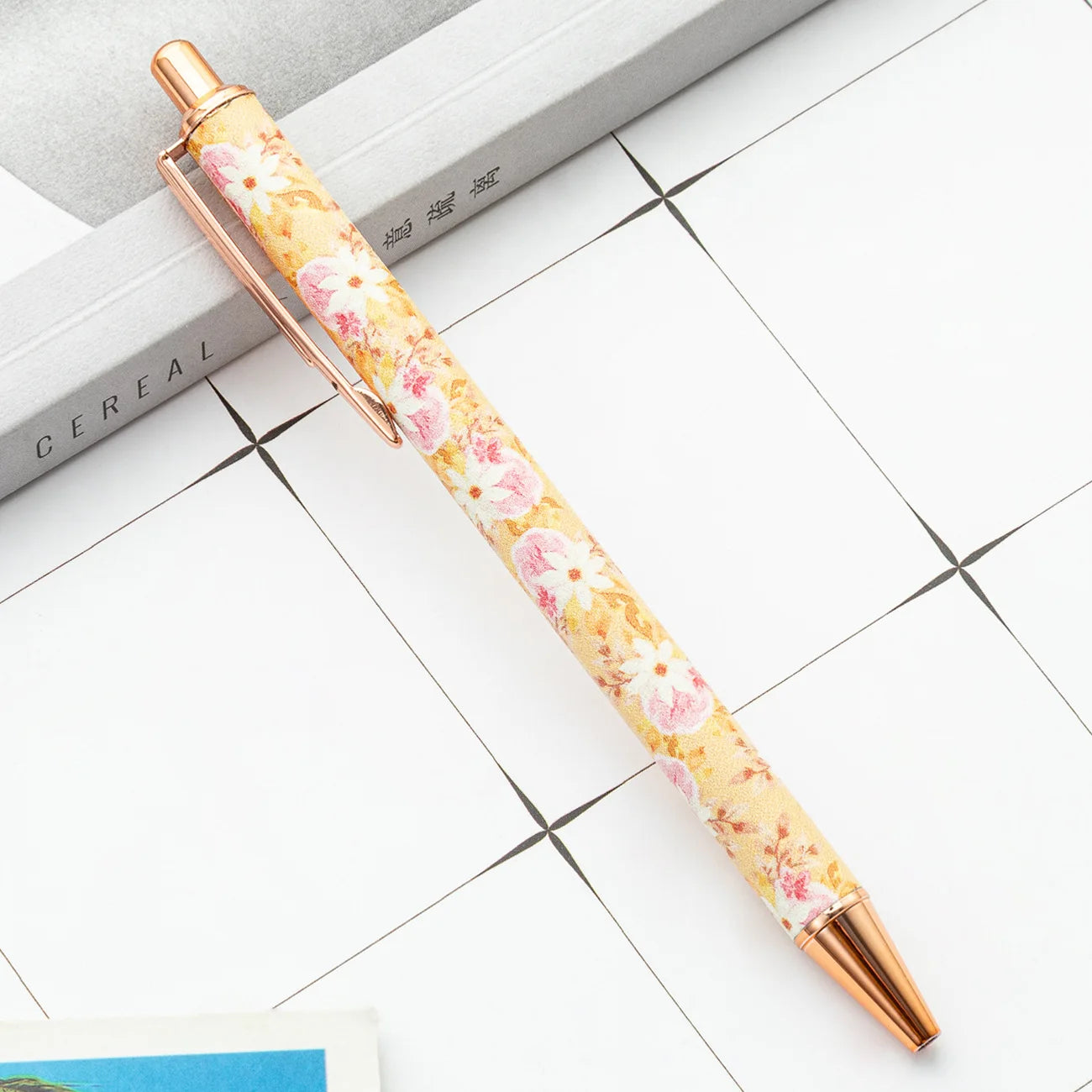 Flower Metal Ballpoint Pen Kia Day Design