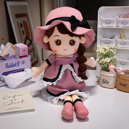 Kawaii Plush Girl Doll – Soft Stuffed Doll Toy for Kids and Decor - - Stuffed Animals