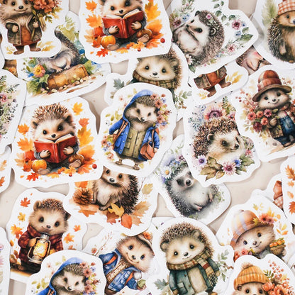 46PCS Hedgehog Small Paper Stickers multi one Kids