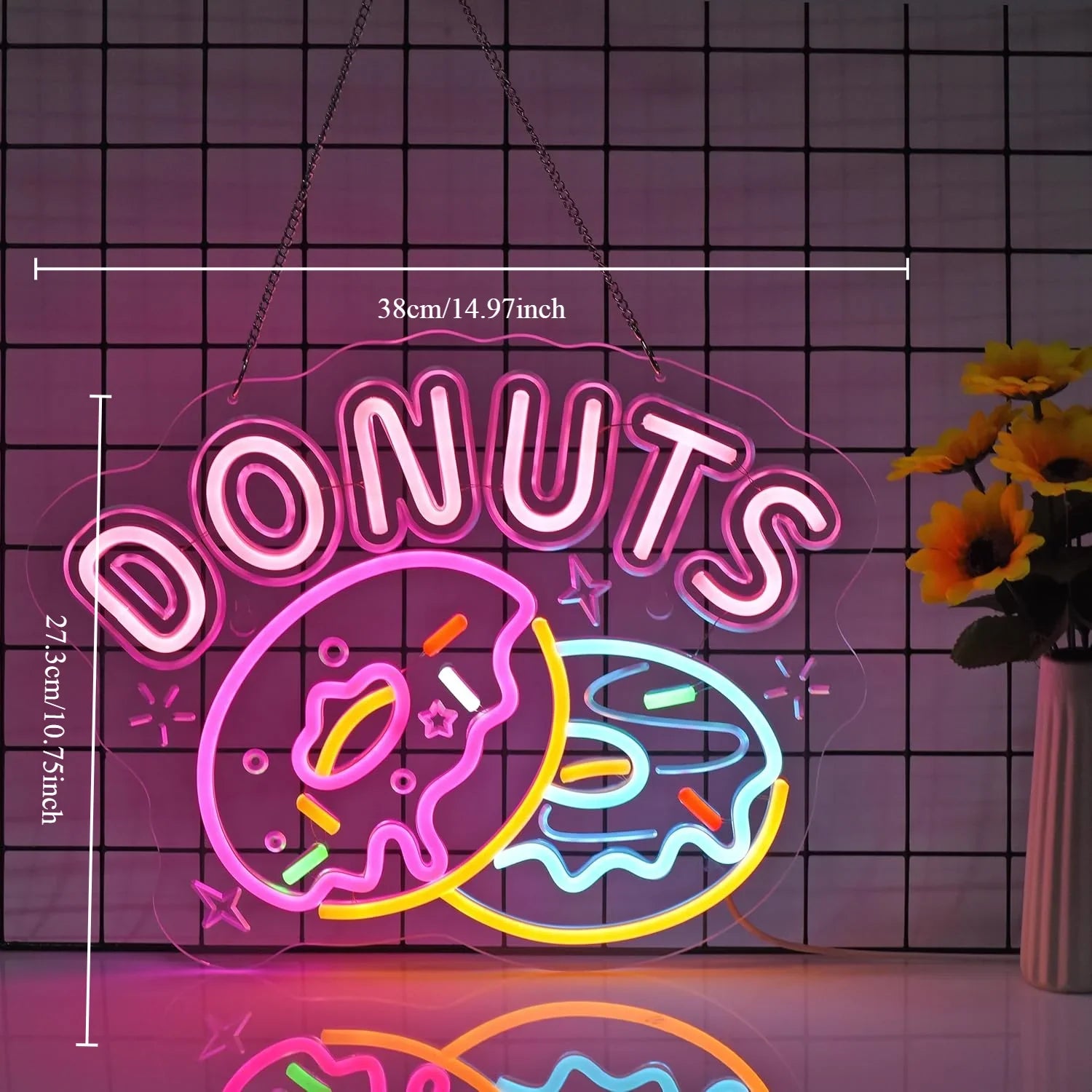Donuts Neon Sign LED Donuts Neon Light USB Powered - - led sign