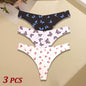 3Pcs Ultra-thin Seamless G-string Women Thongs Sexy Sweet Fruit Low-waist Panties Ladies Soft Cute Thongs Female S-XL T-Back - Set 11 -