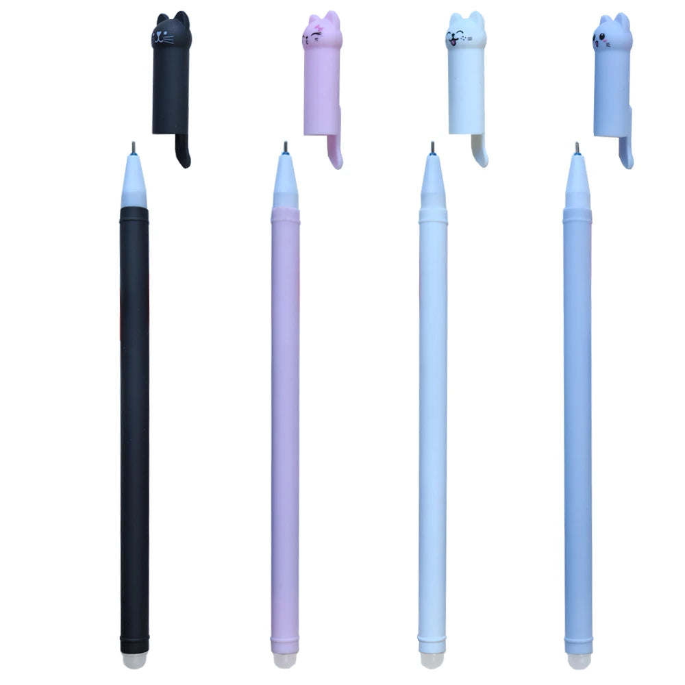 Cat Gel Pen 0.5mm Pen Set With Eraser