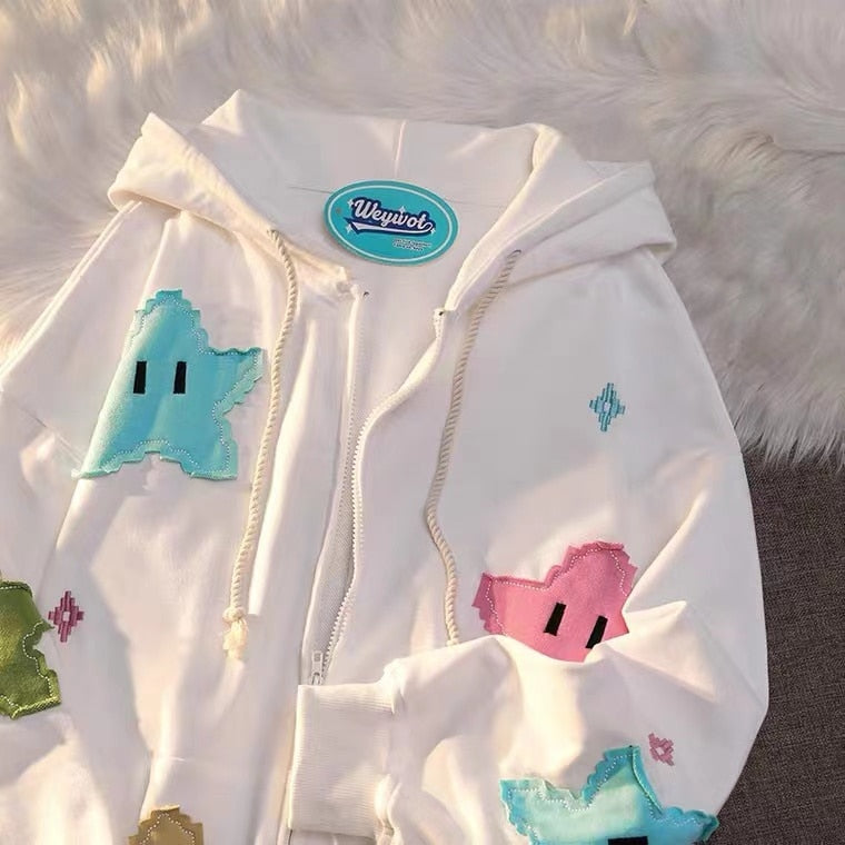 Game Star Hoodie - White -