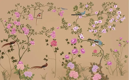 Flower Bird Landscape Wallpaper Kia Day Design