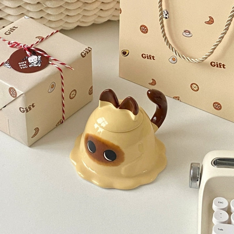Mashed Potato Cat Mug - -