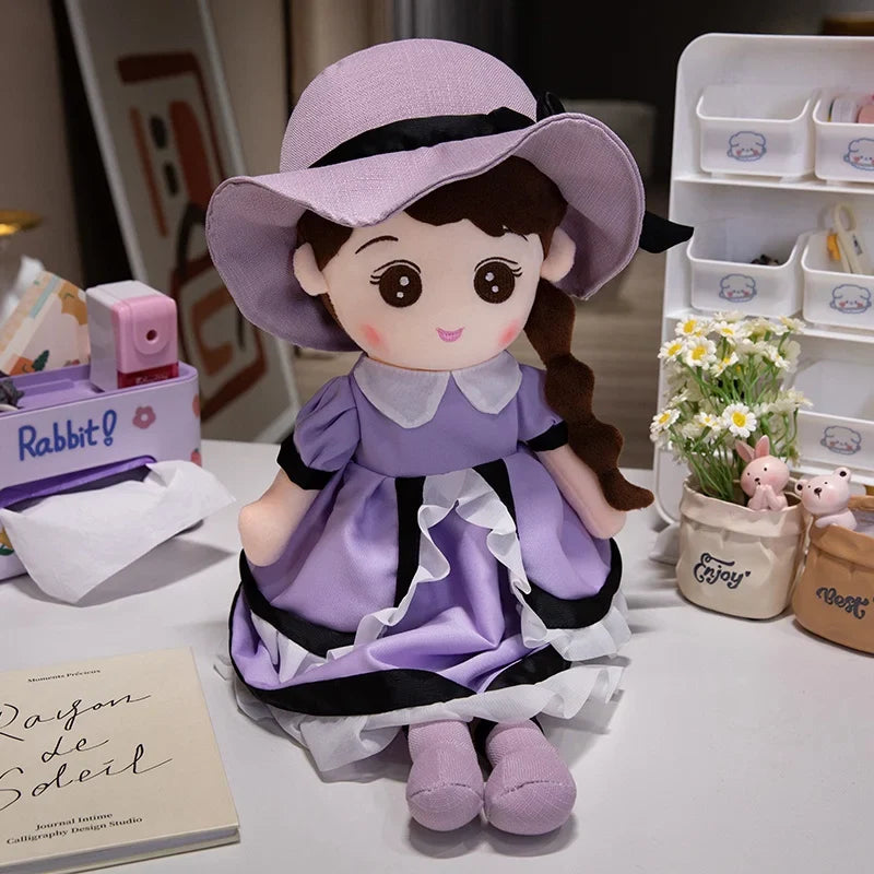 Kawaii Plush Girl Doll – Soft Stuffed Doll Toy for Kids and Decor - - Stuffed Animals