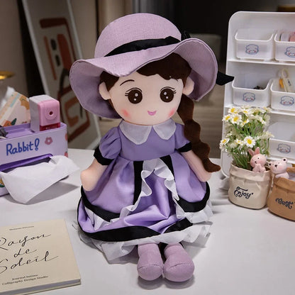 Kawaii Plush Girl Doll – Soft Stuffed Doll Toy for Kids and Decor - - Stuffed Animals