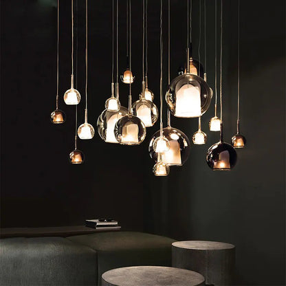 Glass Lampshade Style Pendant Lights - Kia Day Design