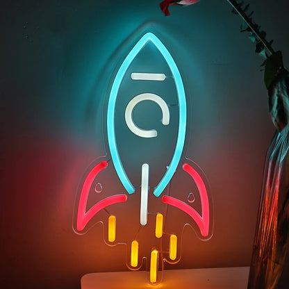 Rocket Neon Sign LED Neon Light - Rocket - led sign