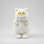 Kawaii Fat Cat Plush Toy – Soft Stuffed Animal Pillow - White - Stuffed Animals