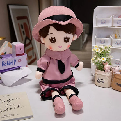 Kawaii Plush Girl Doll – Soft Stuffed Doll Toy for Kids and Decor - - Stuffed Animals