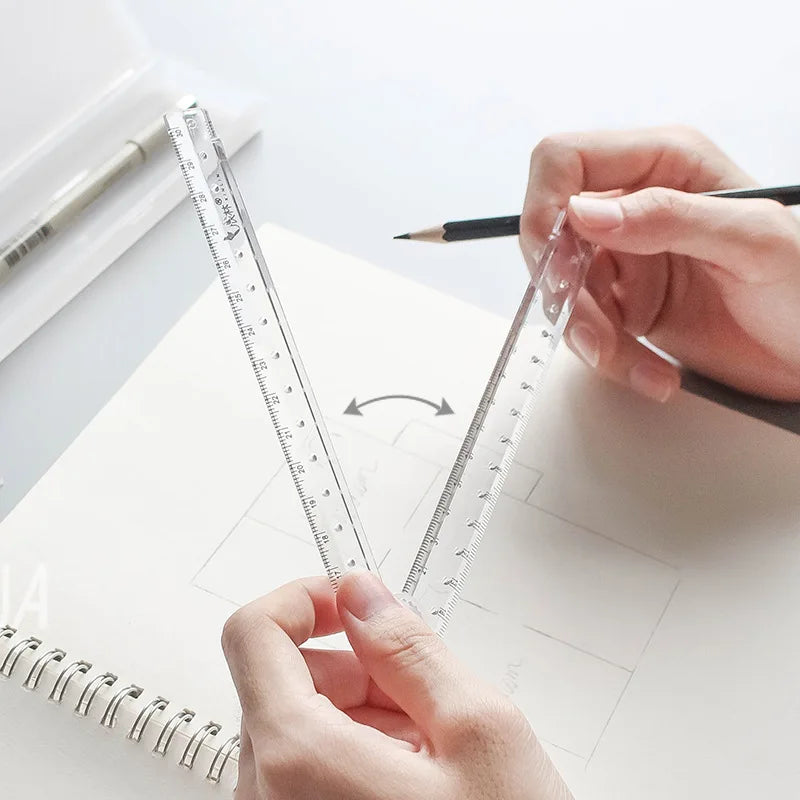 1pc Folding Acrylic Ruler