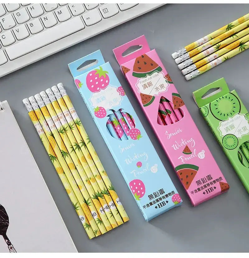 12Pcs Set Fruit HB Pencil Set