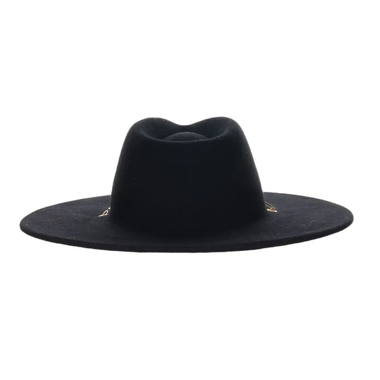 Scala Candace - Wool Felt Wide Brim Fedora Hat - - Headwear