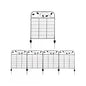 4 Pack Steel Foldable Garden Fence Floral Staked Trellis Panel Animal Barrier - - Outdoor > Gardening > Trellises