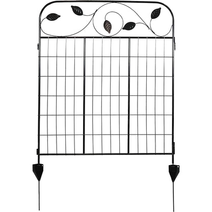 4 Pack Steel Foldable Garden Fence Floral Staked Trellis Panel Animal Barrier - - Outdoor > Gardening > Trellises