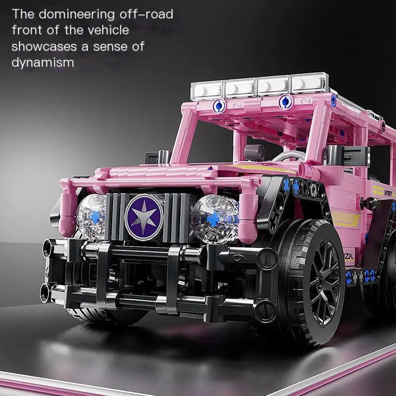 Off-Road Racing Car Building Kit Compatible with LEGO Kia Day Design