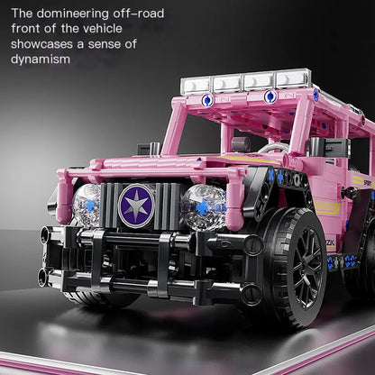 Off-Road Racing Car Building Kit Compatible with LEGO Kia Day Design