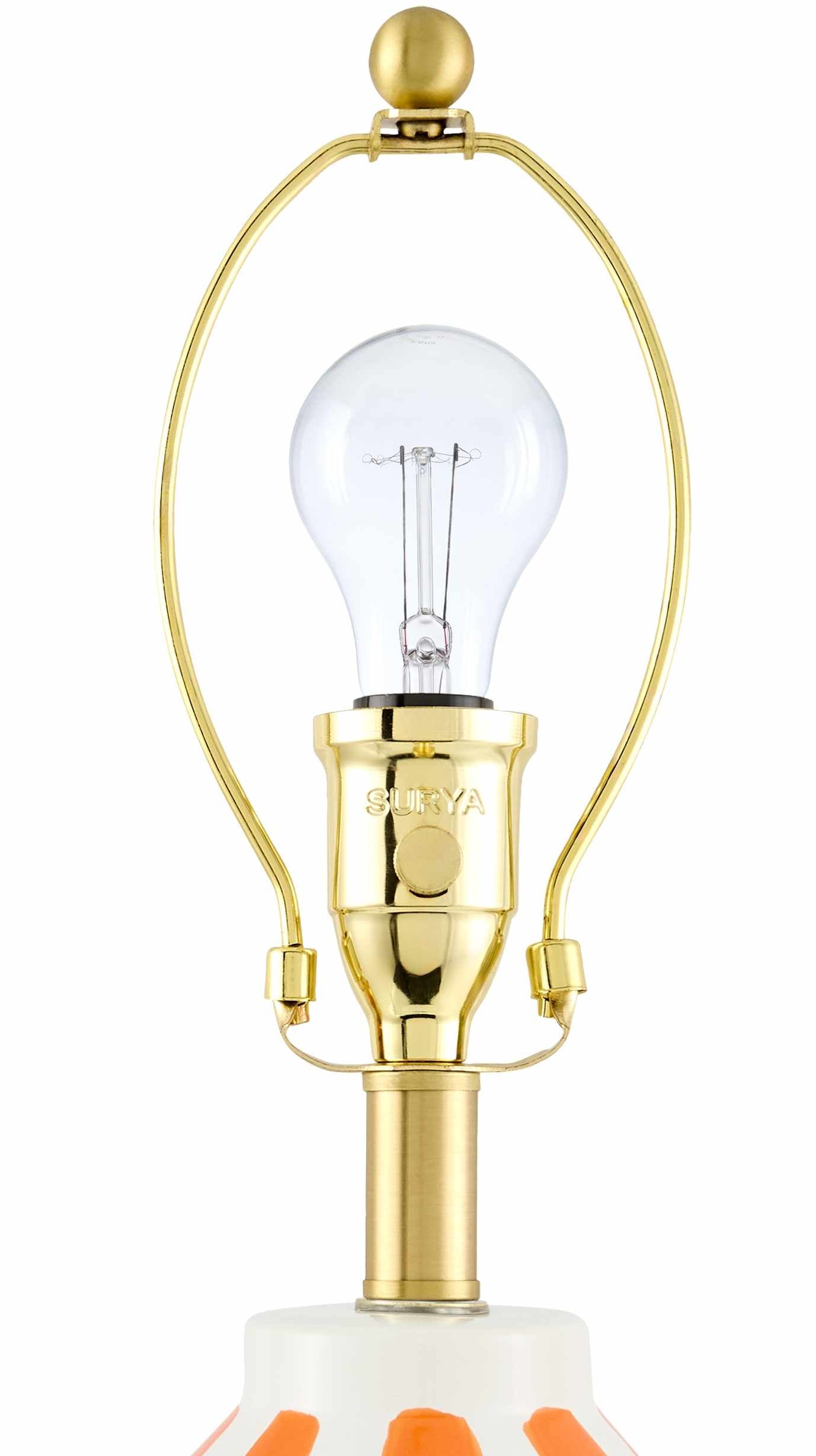 Isbergues Orange Table Lamp - - Table Lamps