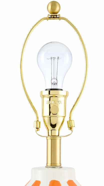 Isbergues Orange Table Lamp - - Table Lamps