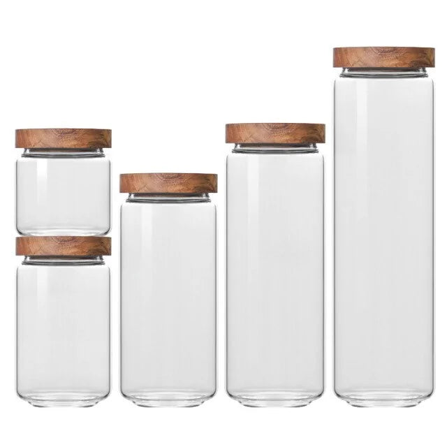 Glass Airtight Storage Jars - Kia Day Design