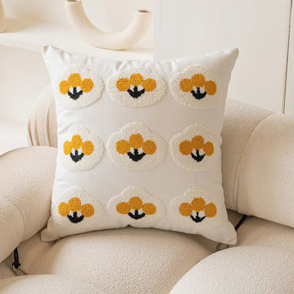 Floral Embroidered Pillow - Kia Day Design