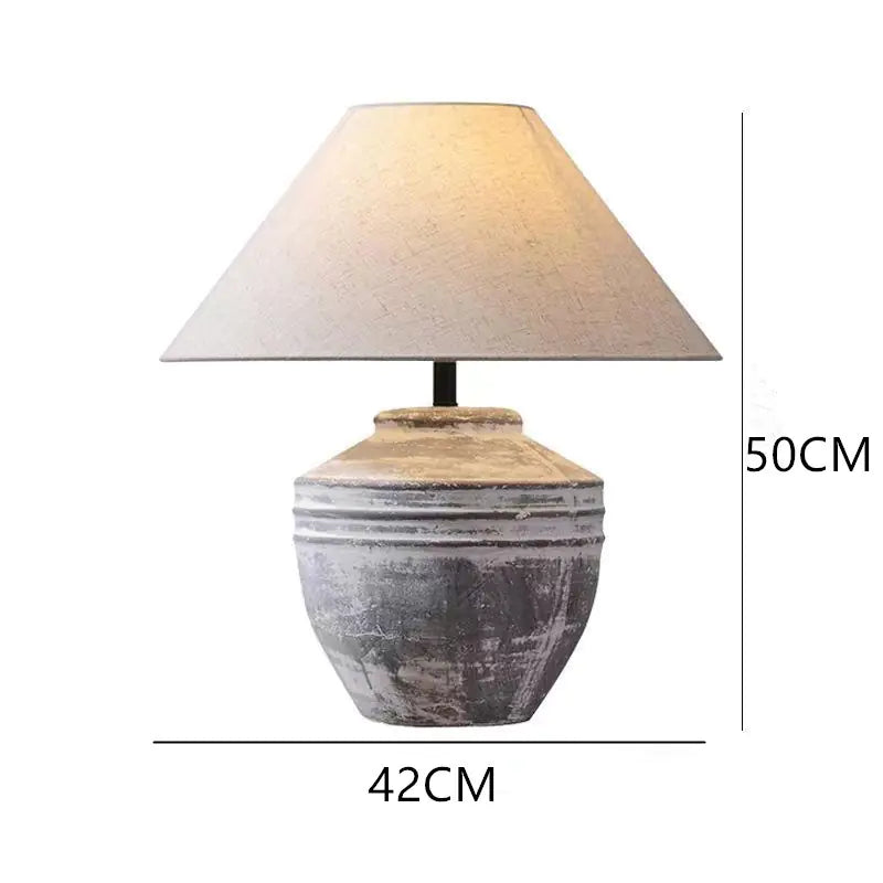Zhongshan Ceramic Table Lamp - Vintage Japanese Style Kia Day Design