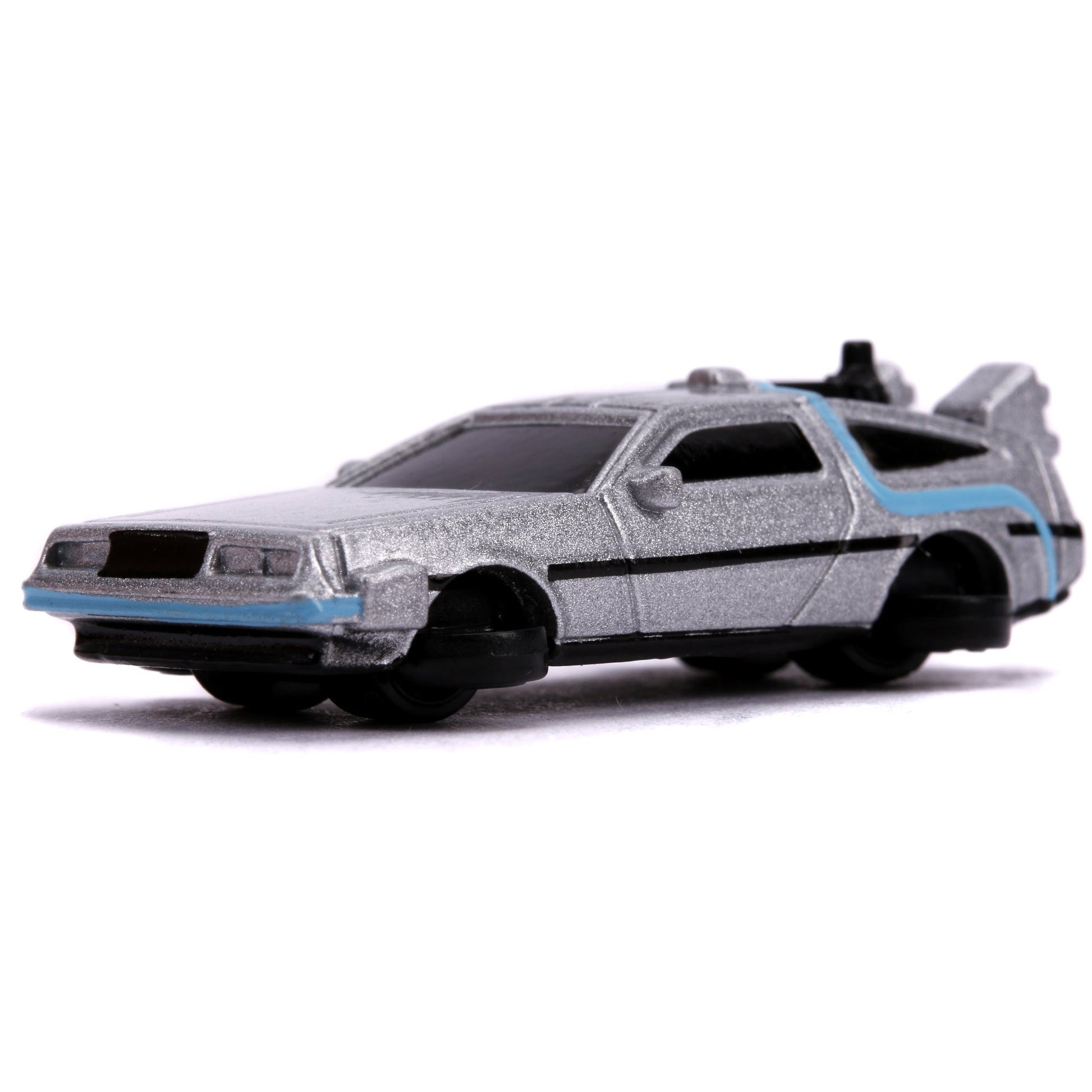 Back to the Future Trilogy die-cast 1⅔-inch Nano "Hollywood Rides" DeLorean Time Machine 3-pack- Back to the Future™- {{Product type}}