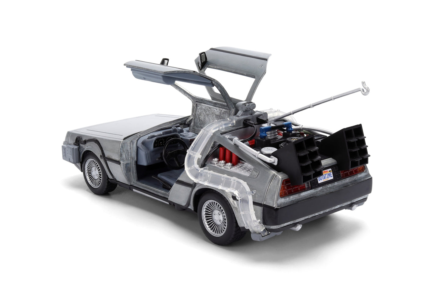 Back to the Future die-cast 1:24 scale 40th Anniversary "Hollywood Rides" light-up DeLorean Time Machine- Back to the Future™- {{Product type}}