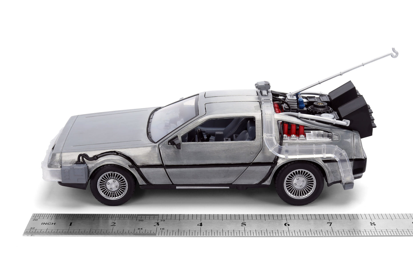 Back to the Future die-cast 1:24 scale 40th Anniversary "Hollywood Rides" light-up DeLorean Time Machine- Back to the Future™- {{Product type}}