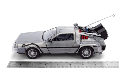 Back to the Future die-cast 1:24 scale 40th Anniversary "Hollywood Rides" light-up DeLorean Time Machine- Back to the Future™- {{Product type}}