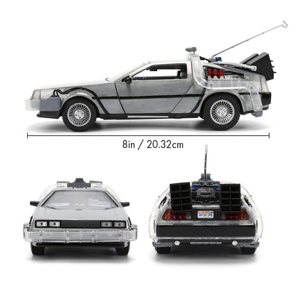 Back to the Future die-cast 1:24 scale 40th Anniversary "Hollywood Rides" light-up DeLorean Time Machine- Back to the Future™- {{Product type}}