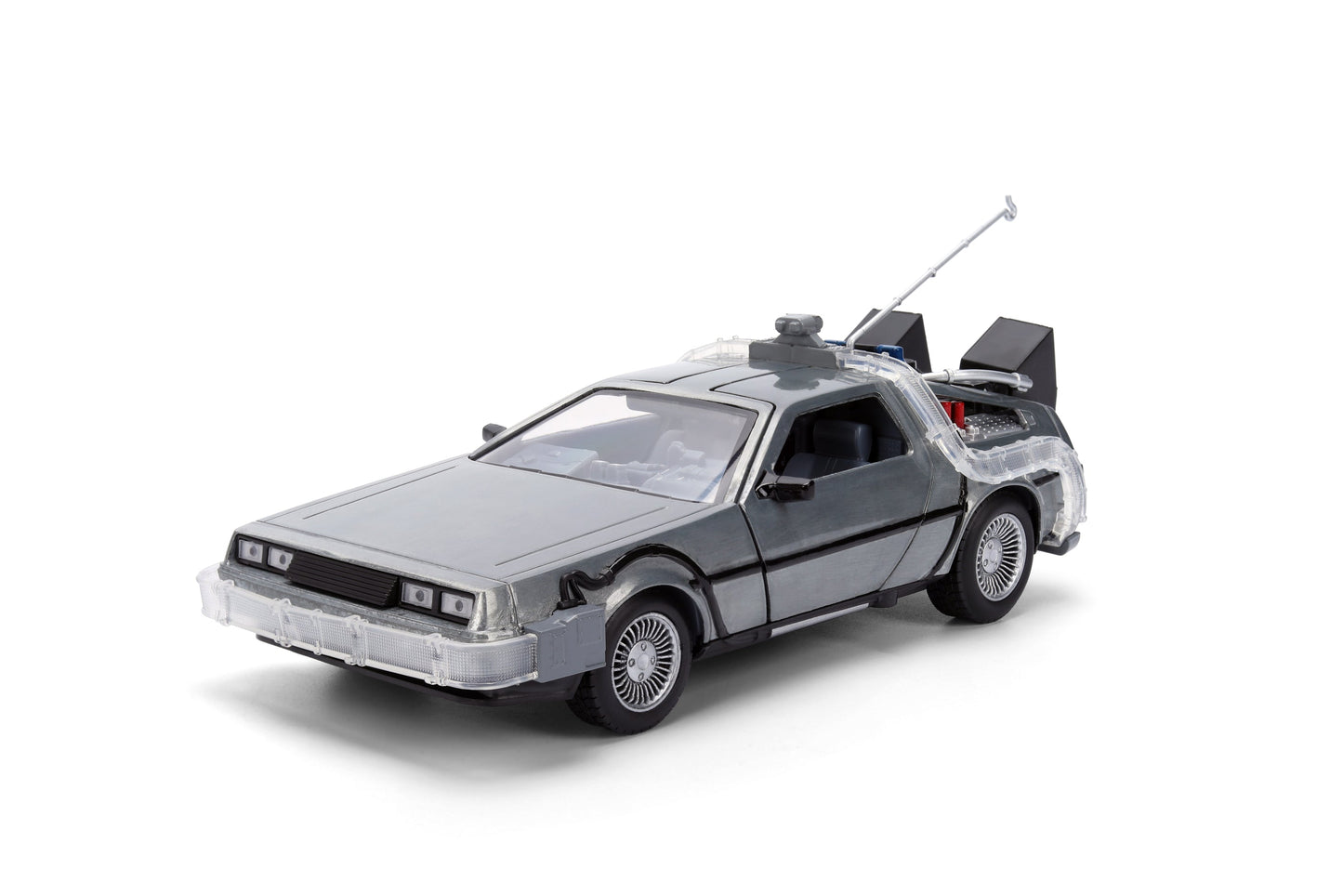 Back to the Future die-cast 1:24 scale 40th Anniversary "Hollywood Rides" light-up DeLorean Time Machine- Back to the Future™- {{Product type}}