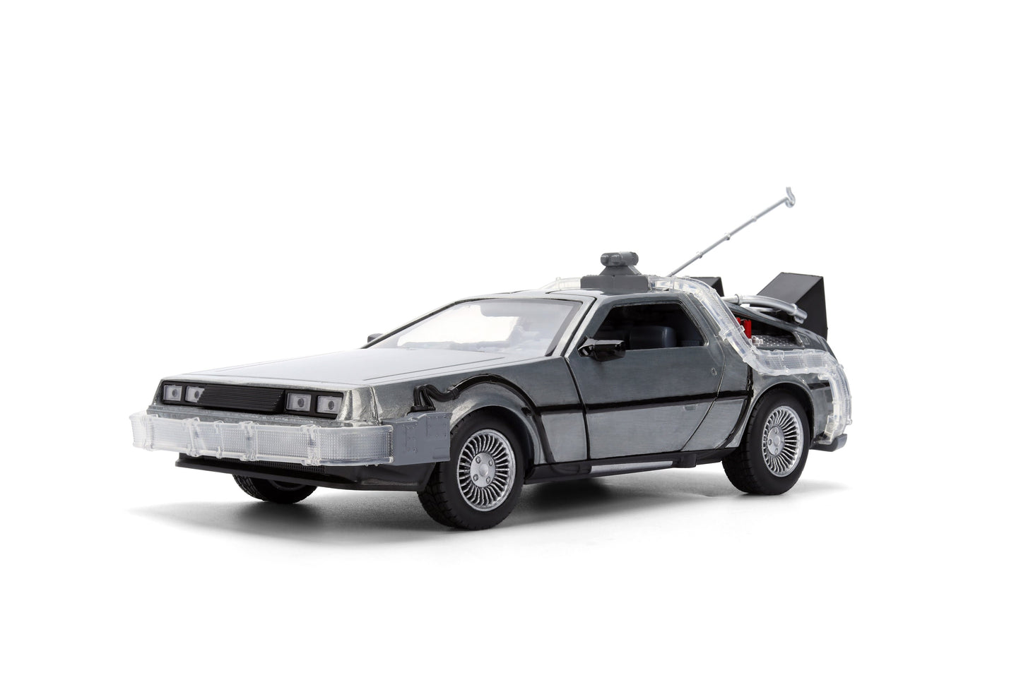 Back to the Future die-cast 1:24 scale 40th Anniversary "Hollywood Rides" light-up DeLorean Time Machine- Back to the Future™- {{Product type}}