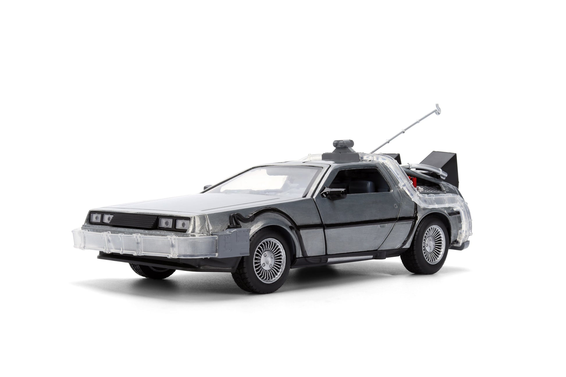 Back to the Future die-cast 1:24 scale 40th Anniversary "Hollywood Rides" light-up DeLorean Time Machine- Back to the Future™- {{Product type}}