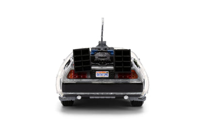 Back to the Future die-cast 1:24 scale 40th Anniversary "Hollywood Rides" light-up DeLorean Time Machine- Back to the Future™- {{Product type}}