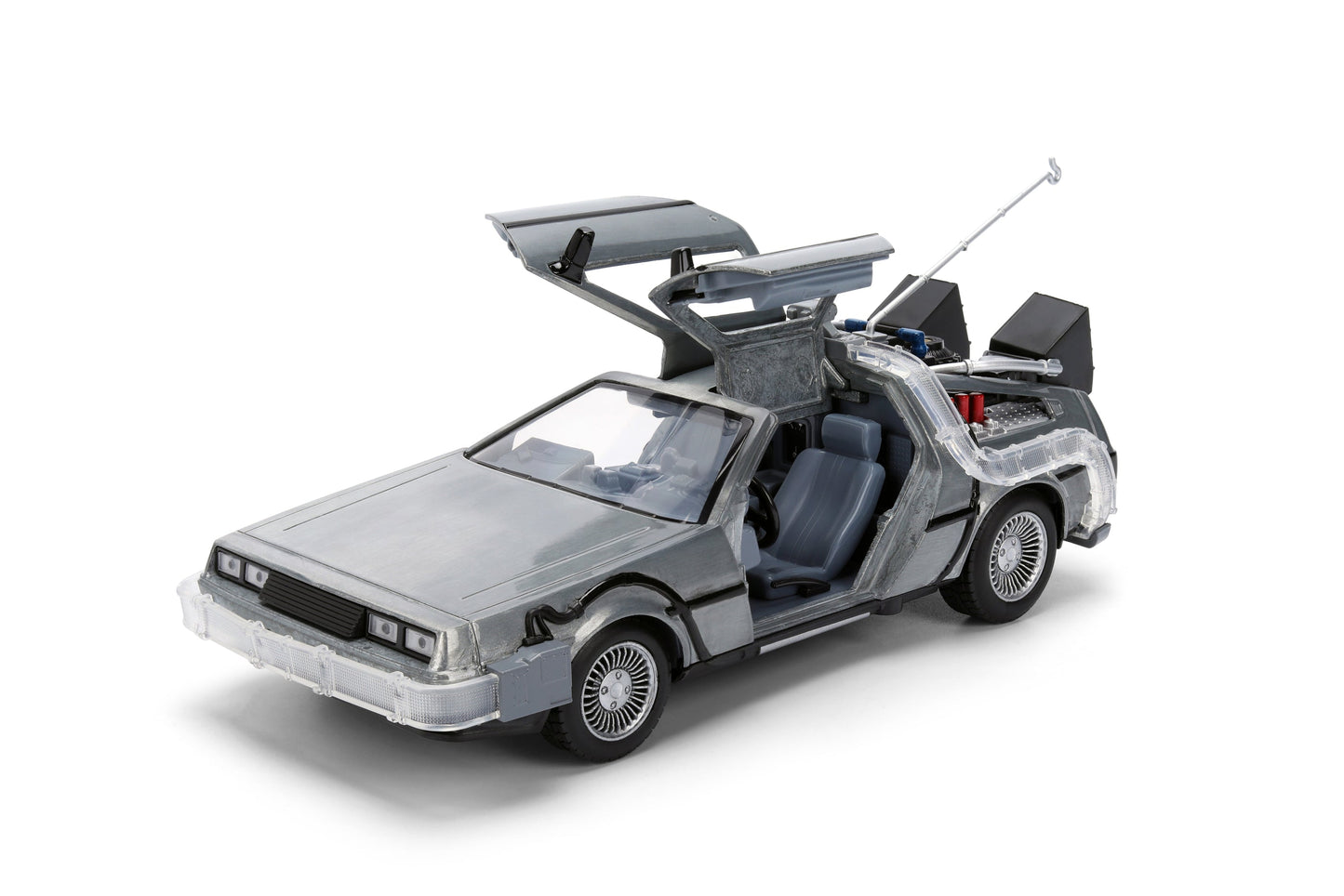 Back to the Future die-cast 1:24 scale 40th Anniversary "Hollywood Rides" light-up DeLorean Time Machine- Back to the Future™- {{Product type}}