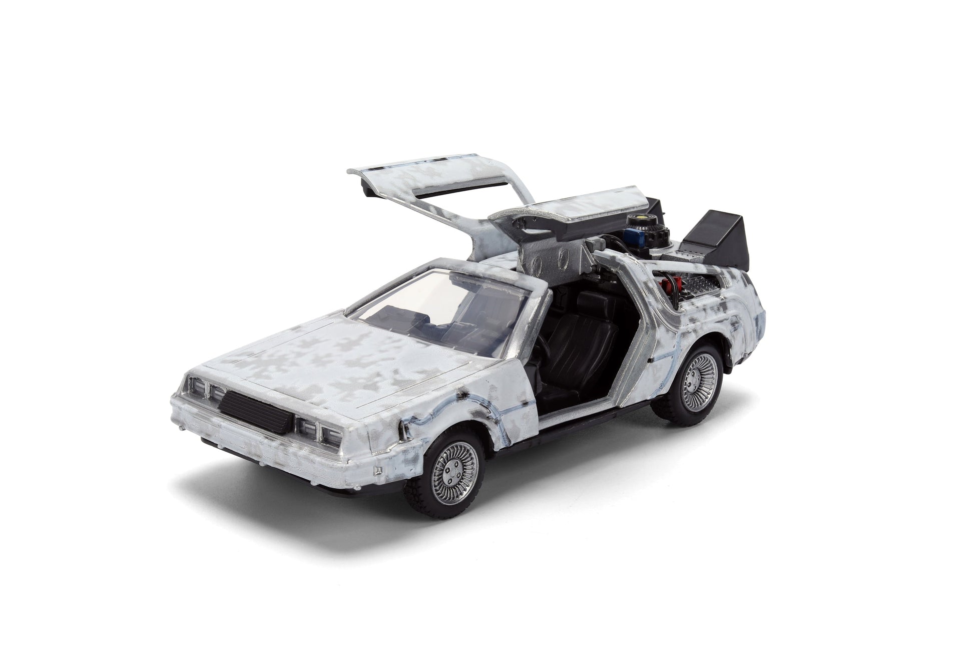 Back to the Future die-cast 1:32 scale 40th Anniversary "Hollywood Rides" DeLorean Time Machine (Frost Finished)- Back to the Future™- {{Product type}}