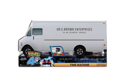 Back to the Future die-cast 1:32 scale 40th Anniversary "Hollywood Rides" DeLorean Time Machine (Frost Finished)- Back to the Future™- {{Product type}}