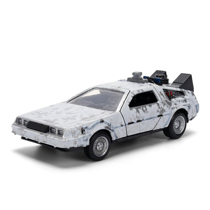 Back to the Future die-cast 1:32 scale 40th Anniversary "Hollywood Rides" DeLorean Time Machine (Frost Finished)- Back to the Future™- {{Product type}}