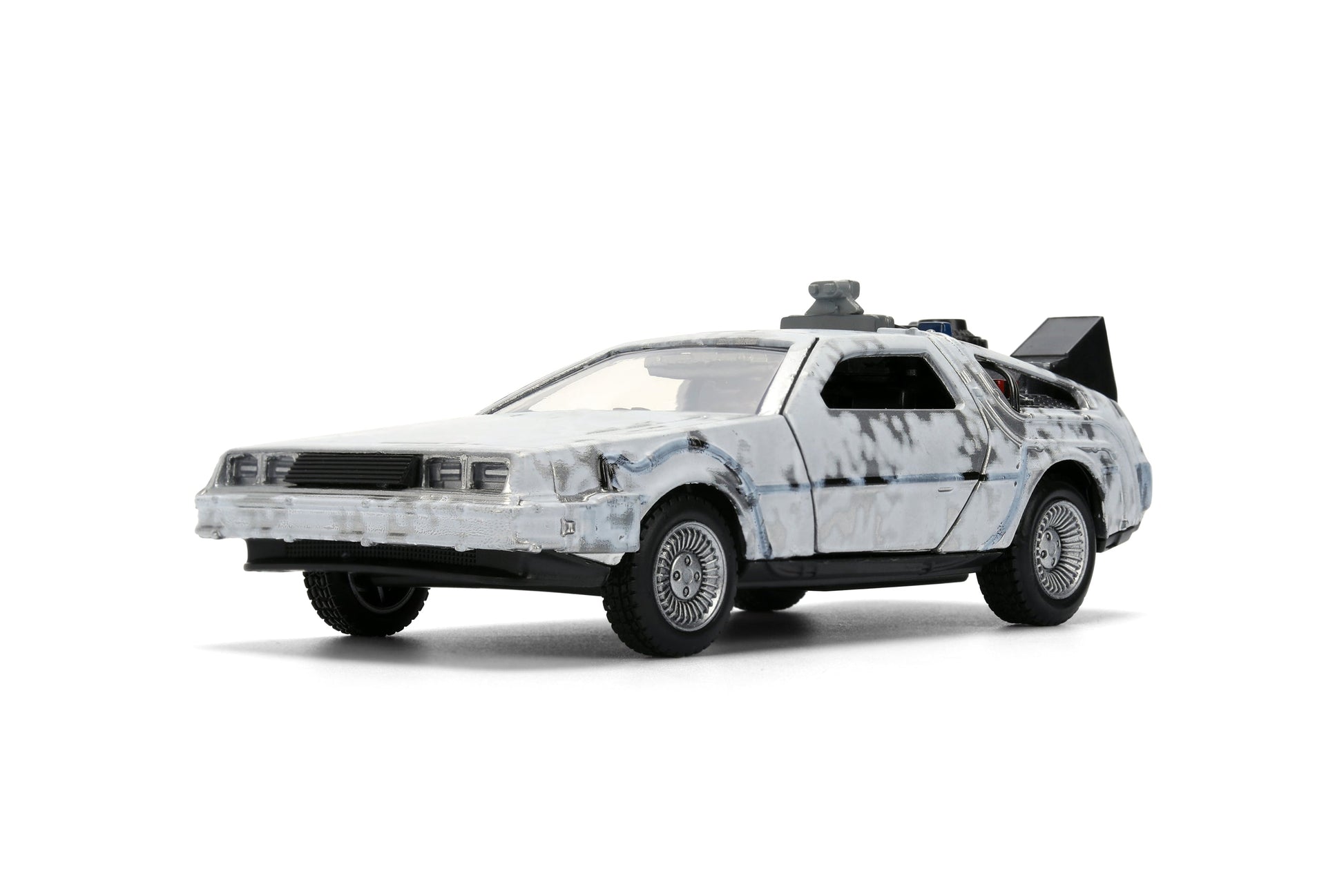 Back to the Future die-cast 1:32 scale 40th Anniversary "Hollywood Rides" DeLorean Time Machine (Frost Finished)- Back to the Future™- {{Product type}}