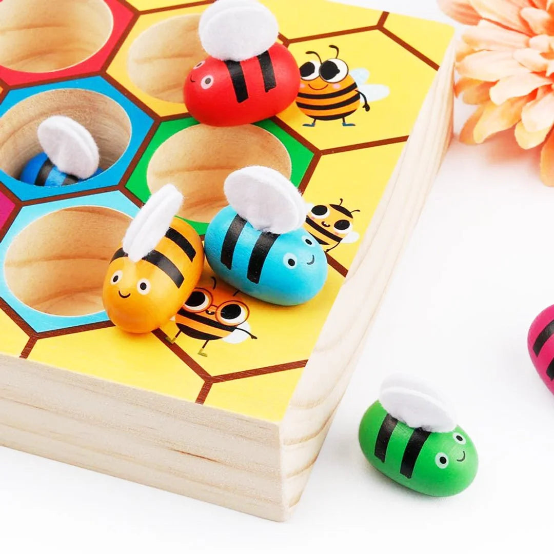 Bee Wooden Sorting Game