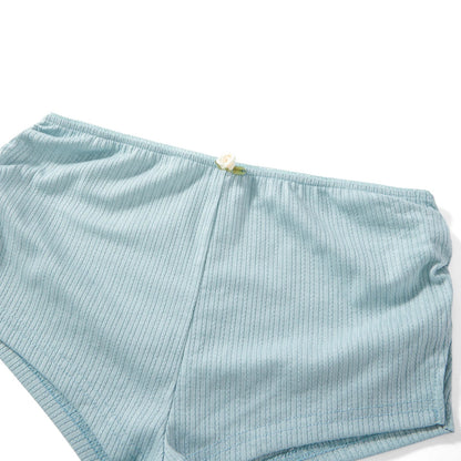 Women Side Split Shorts Pajama Shorts Y2K Soft Comfy Ruched Elastic Waist Lounge Pants Stretch Sleep Pj Bottoms Sleepwear - -