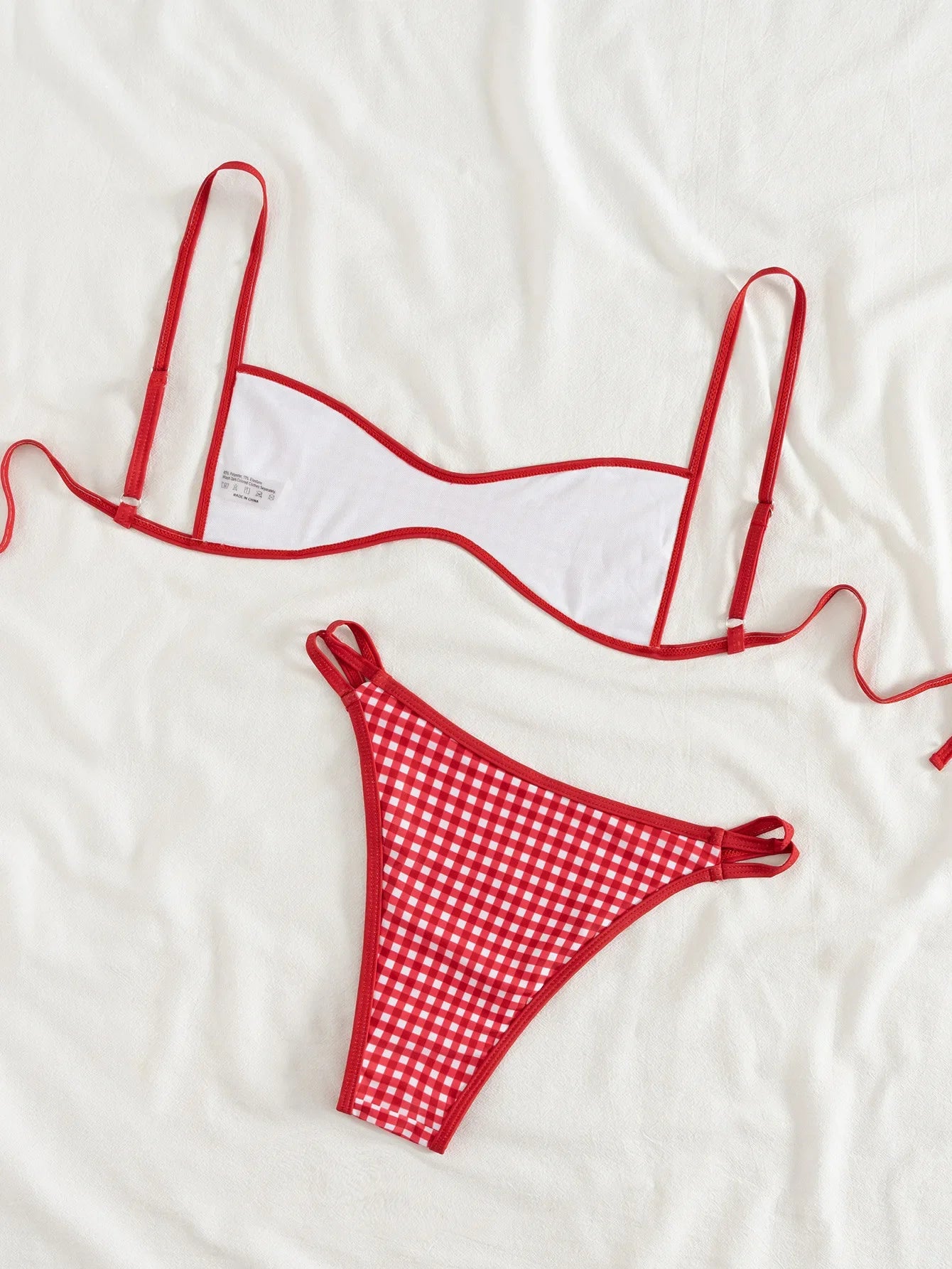 Sexy Coffee Polka Dot Print Bikini Set 2026 Women Pleate Push Up Bra Hollow Out Thong Swimsuit Summer Pool Bathing Suit Swimwear - -
